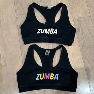 Zumba Fitness Black Sports Bra Duo